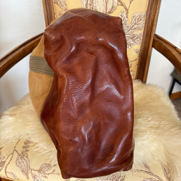 90’s Polo Ralph Lauren Vintage 90's Canvas leather Tote Bag - Picture 7 of 11